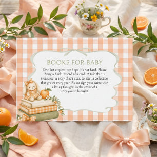 Boeken voor Baby Little Cutie Baby Shower Informatiekaartje