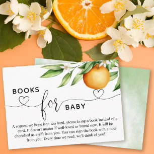 Boeken voor Baby Little Cutie Baby shower Informatiekaartje