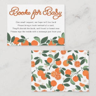 Boeken voor Baby Little Cutie Baby shower Informatiekaartje