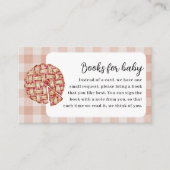 Boeken voor Baby Little Cutie Pie Baby shower Informatiekaartje (Voorkant)
