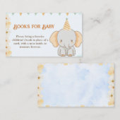 Boeken voor Baby - Little Peanut Dreams Elephant Informatiekaartje (Voorkant / Achterkant)