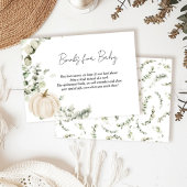 Boeken voor Baby Little Pumpkin Baby shower Informatiekaartje