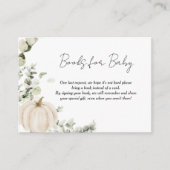 Boeken voor Baby Little Pumpkin Baby shower Informatiekaartje (Voorkant)