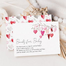 Boeken voor Baby Little Sweetheart Baby shower Informatiekaartje