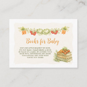 Boeken voor Baby lokaal geteelde moestuin Informatiekaartje