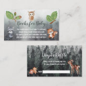 Boeken voor baby-/luierspoeldieren visitekaartje (Voorkant / Achterkant)