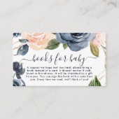 Boeken voor Baby marinesroze Baby shower Informatiekaartje (Voorkant)