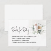 Boeken voor Baby Message Kaart Baby is Brewing Pin (Voorkant / Achterkant)