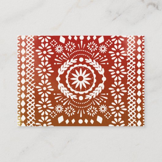 Boeken voor Baby Mexican Style Baby shower Informatiekaartje (Achterkant)