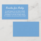 Boeken voor Baby Minimalist Blue Enclosure Kaart (Voorkant / Achterkant)