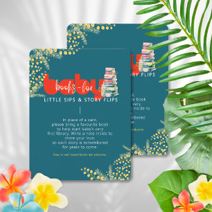 Boeken voor baby Mom-osa thema baby shower kaart Notitiekaartje