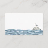 Boeken voor Baby Nautisch Baby shower Informatiekaartje (Achterkant)