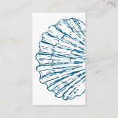 Boeken voor Baby Ocean Blue Scallop Baby Boy Showe Informatiekaartje (Achterkant)