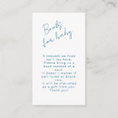 Boeken voor Baby Ocean Blue Scallop Baby Boy Showe Informatiekaartje (Voorkant)