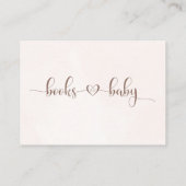 Boeken voor baby Pampas grass boho baby shower Informatiekaartje (Achterkant)