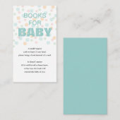 Boeken Voor Baby Pastel Stippen en Licht Blauwgroe Informatiekaartje (Voorkant / Achterkant)