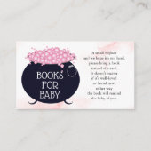 Boeken voor Baby Pink Brew Halloween Baby shower Informatiekaartje (Voorkant)