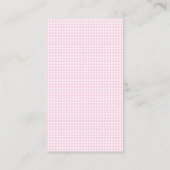 Boeken voor Baby Pink Gingham Enclosure Kaart (Achterkant)