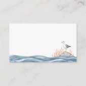 Boeken voor Baby Pink Nautical Baby shower Informatiekaartje (Achterkant)