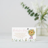 Boeken voor Baby Pink Rain Boots Informatiekaartje (Staand voorkant)