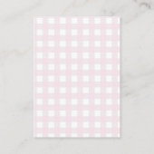 Boeken voor Baby Pink Ribbon Bow Theme Informatiekaartje (Achterkant)