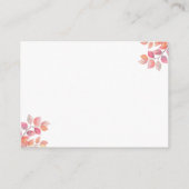 Boeken voor Baby Pumpkin Pink Girl Baby shower Informatiekaartje (Achterkant)