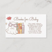 Boeken voor baby Retro Groovy Informatiekaartje (Voorkant)