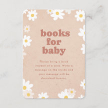 Boeken voor Baby Retro Madeliefjes Baby Shower