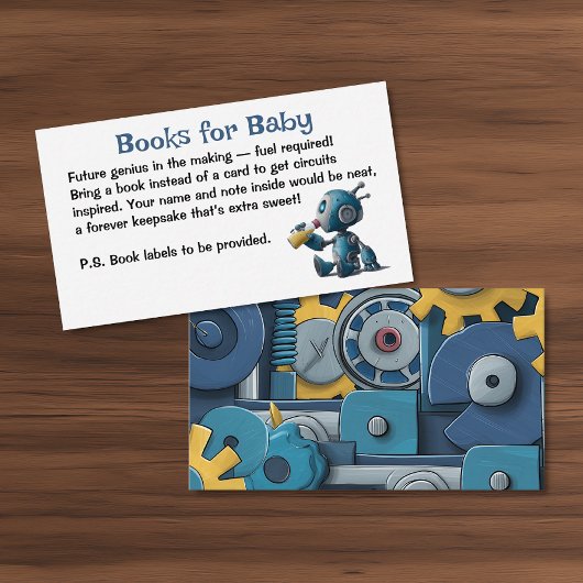Boeken voor Baby Robot Gears Informatiekaartje