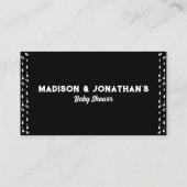 Boeken voor baby rock-'n-roll baby shower informatiekaartje (Achterkant)