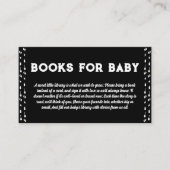 Boeken voor baby rock-'n-roll baby shower informatiekaartje (Voorkant)