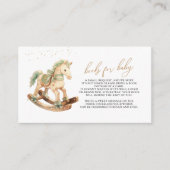 Boeken voor Baby Rocking Horse Informatiekaartje (Voorkant)