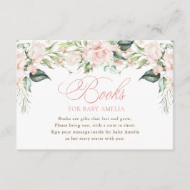 Boeken voor Baby Roze Bloemen Baby Shower Bijlage