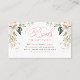 Boeken voor Baby Roze Bloemen Baby Shower Bijlage