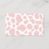 Boeken voor Baby roze Koe Rustic Western land Informatiekaartje (Achterkant)