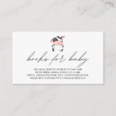 Boeken voor Baby roze Koe Rustic Western land Informatiekaartje (Voorkant)