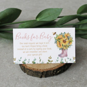 Boeken voor Baby roze regenboogjes Informatiekaartje