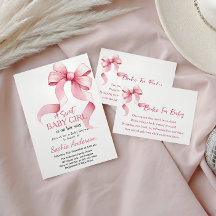 Boeken voor Baby Roze Strik Baby Shower