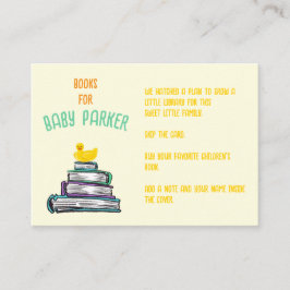 Boeken voor Baby Rubber Eend Informatiekaartje