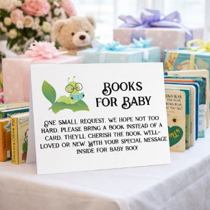 Boeken voor Baby Rups Lezen op een Blad Kaart