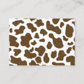 Boeken voor Baby Rustic Cute Cowboy Wild Western Informatiekaartje (Achterkant)