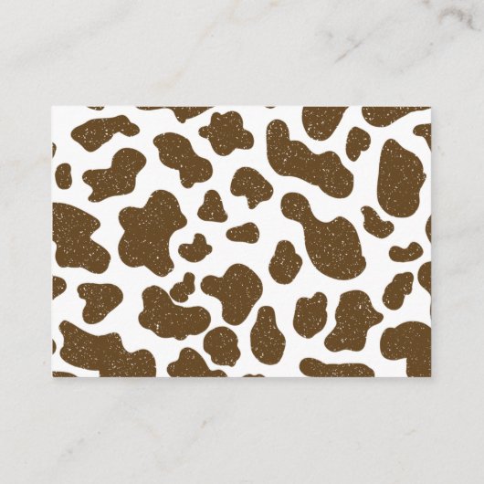 Boeken voor Baby Rustic Cute Cowboy Wild Western Informatiekaartje (Achterkant)