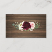 Boeken voor Baby Rustic Romantic Greenery Informatiekaartje (Achterkant)