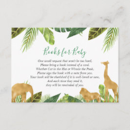 Boeken voor baby, Safari boekaanvraag invoegen Informatiekaartje