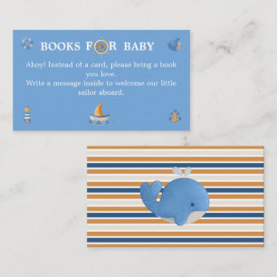Boeken voor Baby Schattig Maritiem Baby Borrel Informatiekaartje