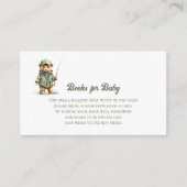 Boeken voor Baby Schattige Beer Gevist Informatiekaartje (Voorkant)