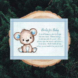 Boeken Voor Baby Schattige Bruin Beer Voor Jongen Informatiekaartje