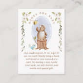 Boeken voor Baby Schattige Gebreid Floral Woodland Informatiekaartje (Voorkant)