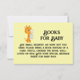 Boeken voor Baby schattige giraffe houdt boeken Kaart