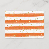 Boeken voor Baby Schattige pompoen bloemenBaby sho Informatiekaartje (Achterkant)